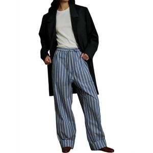 NEW SOEUR albert pants in bleu/blanc